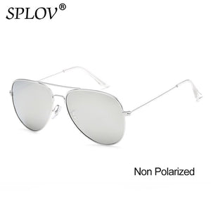 SPLOV Aviation Polarized Sunglasses Men Women Classic Pilot Sun Glasses Vintage Metal Driving Eyewear Oculos De Sol