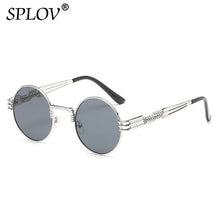 Load image into Gallery viewer, SPLOV   Retro Steampunk Round Metal Sunglasses for Men and Women Double Spring Leg Colorful Eyewear UV400