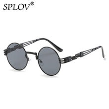 Load image into Gallery viewer, SPLOV   Retro Steampunk Round Metal Sunglasses for Men and Women Double Spring Leg Colorful Eyewear UV400