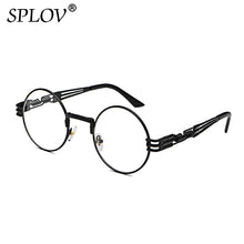 Load image into Gallery viewer, SPLOV   Retro Steampunk Round Metal Sunglasses for Men and Women Double Spring Leg Colorful Eyewear UV400