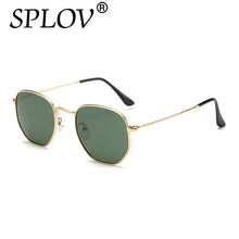 Load image into Gallery viewer, SPLOV Ray Brand Designer Women Polarized Sunglasses Square Polygon Sun Glasses Men Retro Shades Hexagon Metal Frame TOP UV400