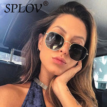 Load image into Gallery viewer, SPLOV Ray Brand Designer Women Polarized Sunglasses Square Polygon Sun Glasses Men Retro Shades Hexagon Metal Frame TOP UV400