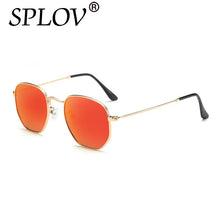 Load image into Gallery viewer, SPLOV Ray Brand Designer Women Polarized Sunglasses Square Polygon Sun Glasses Men Retro Shades Hexagon Metal Frame TOP UV400