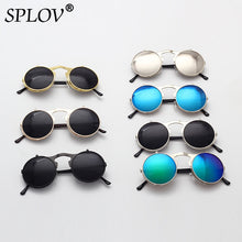 Load image into Gallery viewer, SPLOV Round Steampunk Sunglasses Men Women Vintage Brand Designer Metal Sun Glasses Retro Flip Punk Glasses Gafas De Sol