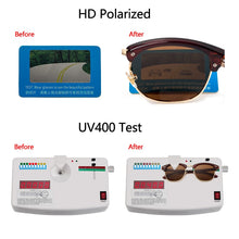 Load image into Gallery viewer, SPLOV Semi Rimless Polarized Sunglasses Men Women Vintage Metal Sun Glasses Classic Half Frame Driving Eyewear Oculos De Sol