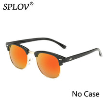 Load image into Gallery viewer, SPLOV Semi Rimless Polarized Sunglasses Men Women Vintage Metal Sun Glasses Classic Half Frame Driving Eyewear Oculos De Sol