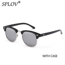 Load image into Gallery viewer, SPLOV Semi Rimless Polarized Sunglasses Men Women Vintage Metal Sun Glasses Classic Half Frame Driving Eyewear Oculos De Sol