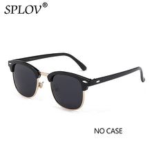 Load image into Gallery viewer, SPLOV Semi Rimless Polarized Sunglasses Men Women Vintage Metal Sun Glasses Classic Half Frame Driving Eyewear Oculos De Sol
