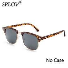 Load image into Gallery viewer, SPLOV Semi Rimless Polarized Sunglasses Men Women Vintage Metal Sun Glasses Classic Half Frame Driving Eyewear Oculos De Sol