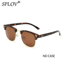 Load image into Gallery viewer, SPLOV Semi Rimless Polarized Sunglasses Men Women Vintage Metal Sun Glasses Classic Half Frame Driving Eyewear Oculos De Sol