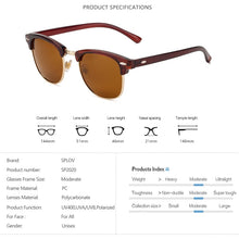 Load image into Gallery viewer, SPLOV Semi Rimless Polarized Sunglasses Men Women Vintage Metal Sun Glasses Classic Half Frame Driving Eyewear Oculos De Sol