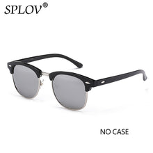Load image into Gallery viewer, SPLOV Semi Rimless Polarized Sunglasses Men Women Vintage Metal Sun Glasses Classic Half Frame Driving Eyewear Oculos De Sol