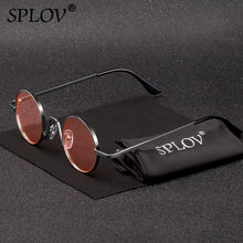 Load image into Gallery viewer, SPLOV Vintage Rap Sunglasses Men Women Steam Punk Style Hip-Hop Small Round Metal Frame Eyewear Retro Gafas De Sol No Case