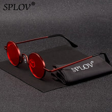Load image into Gallery viewer, SPLOV Vintage Rap Sunglasses Men Women Steam Punk Style Hip-Hop Small Round Metal Frame Eyewear Retro Gafas De Sol No Case