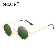 Load image into Gallery viewer, SPLOV Vintage Rap Sunglasses Men Women Steam Punk Style Hip-Hop Small Round Metal Frame Eyewear Retro Gafas De Sol No Case