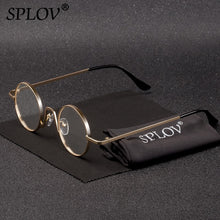 Load image into Gallery viewer, SPLOV Vintage Rap Sunglasses Men Women Steam Punk Style Hip-Hop Small Round Metal Frame Eyewear Retro Gafas De Sol No Case