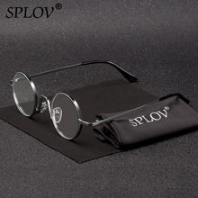 Load image into Gallery viewer, SPLOV Vintage Rap Sunglasses Men Women Steam Punk Style Hip-Hop Small Round Metal Frame Eyewear Retro Gafas De Sol No Case