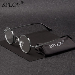 SPLOV Vintage Rap Sunglasses Men Women Steam Punk Style Hip-Hop Small Round Metal Frame Eyewear Retro Gafas De Sol No Case