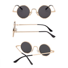 Load image into Gallery viewer, SPLOV Vintage Rap Sunglasses Men Women Steam Punk Style Hip-Hop Small Round Metal Frame Eyewear Retro Gafas De Sol No Case