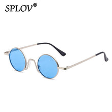 Load image into Gallery viewer, SPLOV Vintage Rap Sunglasses Men Women Steam Punk Style Hip-Hop Small Round Metal Frame Eyewear Retro Gafas De Sol No Case
