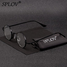 Load image into Gallery viewer, SPLOV Vintage Rap Sunglasses Men Women Steam Punk Style Hip-Hop Small Round Metal Frame Eyewear Retro Gafas De Sol No Case