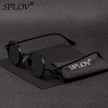 Load image into Gallery viewer, SPLOV Vintage Rap Sunglasses Men Women Steam Punk Style Hip-Hop Small Round Metal Frame Eyewear Retro Gafas De Sol No Case
