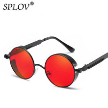 Carica l'immagine nel visualizzatore di Gallery, SPLOV Vintage Round Polarized Sunglasses Retro Steampunk Sun Glasses for Men Women Small Metal Circle Driving Glasses UV400