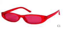 Load image into Gallery viewer, STORY Vintage Retro Small Cat Eye Sunglasses 2023 Sexy Skinny Slim Frame Ovall Sun Glasses Eyewear Black Femal Glasses UV400