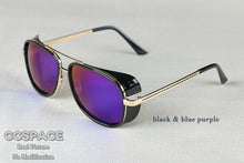 Carica l'immagine nel visualizzatore di Gallery, SU079-5643 Iron Man Retro Sun Glasses Red Lenses For Men Steampunk Sunglasses Women Vintage Male Sunglasses Men Goggle UV400