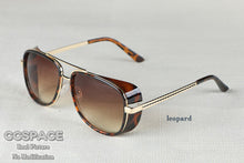 Carica l'immagine nel visualizzatore di Gallery, SU079-5643 Iron Man Retro Sun Glasses Red Lenses For Men Steampunk Sunglasses Women Vintage Male Sunglasses Men Goggle UV400