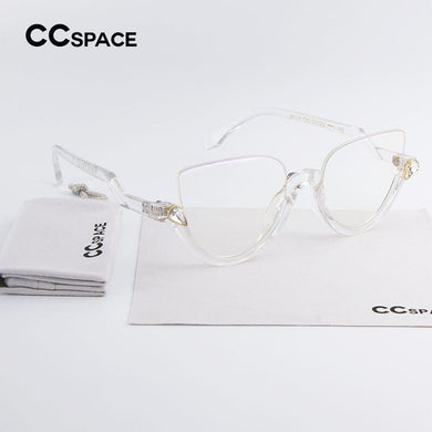 SU242 Crystal Diamonds Transparent Frames Glasses Classic Frame Brand Designer Women EyeGlasses Clear Lens Eyewear