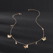 Load image into Gallery viewer, New Fashion Small Animal Butterfly Stars Chain Necklaces Gold Silver Color Clavicle Chain Necklaces For Women Jewelry