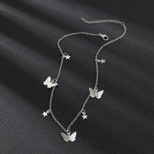 Load image into Gallery viewer, New Fashion Small Animal Butterfly Stars Chain Necklaces Gold Silver Color Clavicle Chain Necklaces For Women Jewelry