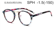 Load image into Gallery viewer, Prescription Glasses Nearsighted SPH -1.0 TO -6.0 Men Women Exquisite Round Frame Myopia Spectacles With Dioptre