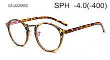 Load image into Gallery viewer, Prescription Glasses Nearsighted SPH -1.0 TO -6.0 Men Women Exquisite Round Frame Myopia Spectacles With Dioptre