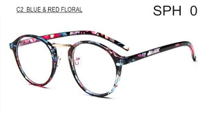 Prescription Glasses Nearsighted SPH -1.0 TO -6.0 Men Women Exquisite Round Frame Myopia Spectacles With Dioptre