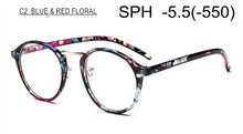 Load image into Gallery viewer, Prescription Glasses Nearsighted SPH -1.0 TO -6.0 Men Women Exquisite Round Frame Myopia Spectacles With Dioptre