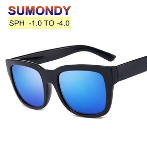 SUMONDY SPH -1 -1.5 -2 -2.5 -3 -3.5 -4 Finished Myopia Sunglasses Glasses Women Men Prescription Spectacles For Nearsighted UF38