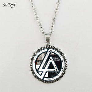 Accessori moda Logo americano dei Linkin Park Collana Linkin Park Gioielli Cupola di vetro Collane e pendenti Abbigliamento da uomo 