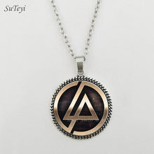 Carica l&#39;immagine nel visualizzatore di Gallery, Accessori moda Logo americano dei Linkin Park Collana Linkin Park Gioielli Cupola di vetro Collane e pendenti Abbigliamento da uomo 