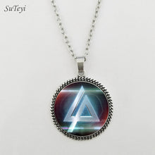 Carica l&#39;immagine nel visualizzatore di Gallery, Accessori moda Logo americano dei Linkin Park Collana Linkin Park Gioielli Cupola di vetro Collane e pendenti Abbigliamento da uomo 