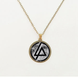 Accessori moda Logo americano dei Linkin Park Collana Linkin Park Gioielli Cupola di vetro Collane e pendenti Abbigliamento da uomo 