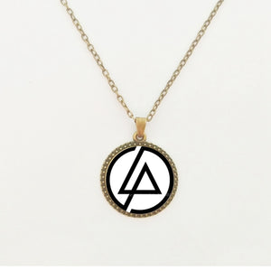 Accessori moda Logo americano dei Linkin Park Collana Linkin Park Gioielli Cupola di vetro Collane e pendenti Abbigliamento da uomo 
