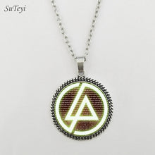 Carica l&#39;immagine nel visualizzatore di Gallery, Accessori moda Logo americano dei Linkin Park Collana Linkin Park Gioielli Cupola di vetro Collane e pendenti Abbigliamento da uomo 
