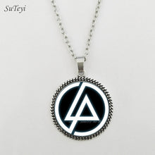 Carica l&#39;immagine nel visualizzatore di Gallery, Accessori moda Logo americano dei Linkin Park Collana Linkin Park Gioielli Cupola di vetro Collane e pendenti Abbigliamento da uomo 