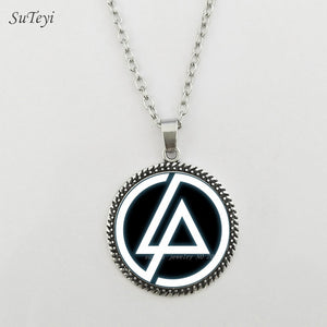 Accessori moda Logo americano dei Linkin Park Collana Linkin Park Gioielli Cupola di vetro Collane e pendenti Abbigliamento da uomo 