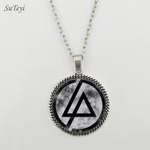 Carica l&#39;immagine nel visualizzatore di Gallery, Accessori moda Logo americano dei Linkin Park Collana Linkin Park Gioielli Cupola di vetro Collane e pendenti Abbigliamento da uomo 