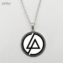Carica l&#39;immagine nel visualizzatore di Gallery, Accessori moda Logo americano dei Linkin Park Collana Linkin Park Gioielli Cupola di vetro Collane e pendenti Abbigliamento da uomo 
