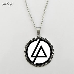 Accessori moda Logo americano dei Linkin Park Collana Linkin Park Gioielli Cupola di vetro Collane e pendenti Abbigliamento da uomo 