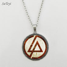 Carica l&#39;immagine nel visualizzatore di Gallery, Accessori moda Logo americano dei Linkin Park Collana Linkin Park Gioielli Cupola di vetro Collane e pendenti Abbigliamento da uomo 